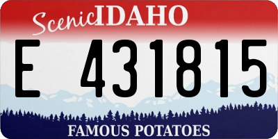 ID license plate E431815