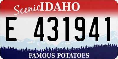 ID license plate E431941