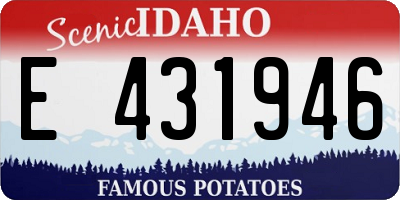 ID license plate E431946