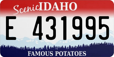 ID license plate E431995