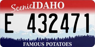 ID license plate E432471