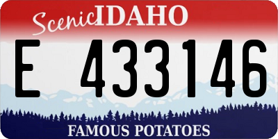 ID license plate E433146