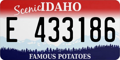 ID license plate E433186