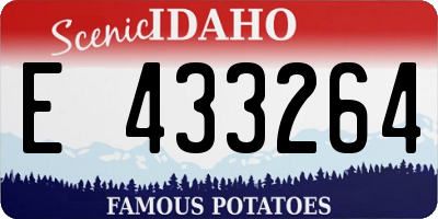 ID license plate E433264