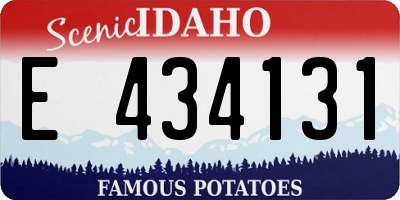 ID license plate E434131