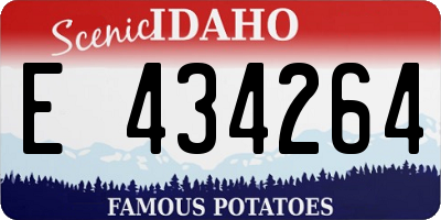 ID license plate E434264