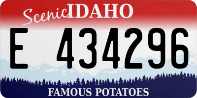ID license plate E434296