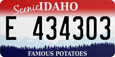 ID license plate E434303