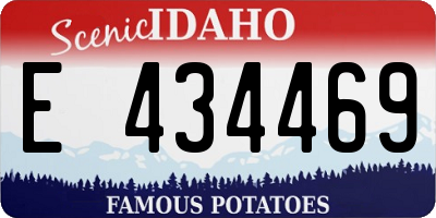 ID license plate E434469
