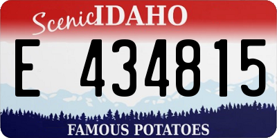 ID license plate E434815