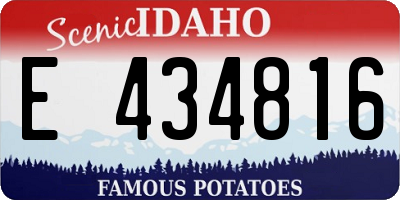 ID license plate E434816
