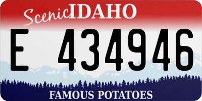 ID license plate E434946