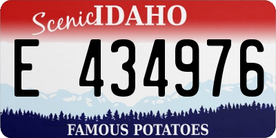 ID license plate E434976