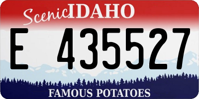 ID license plate E435527