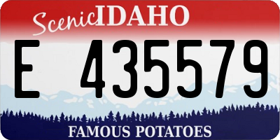 ID license plate E435579