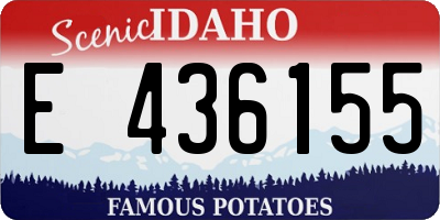 ID license plate E436155