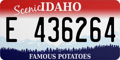 ID license plate E436264