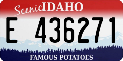ID license plate E436271