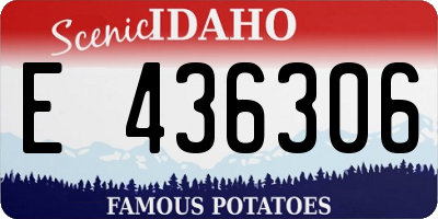 ID license plate E436306