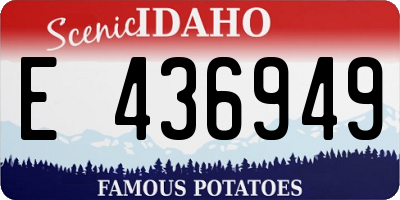 ID license plate E436949