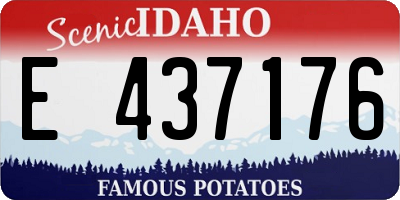 ID license plate E437176