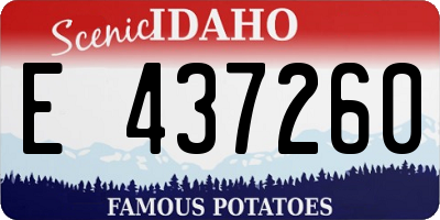 ID license plate E437260