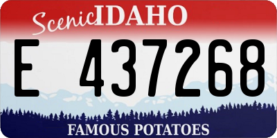 ID license plate E437268