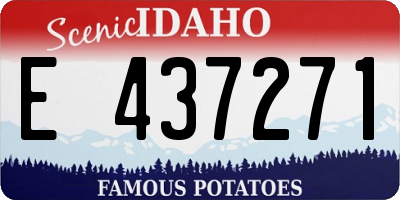 ID license plate E437271