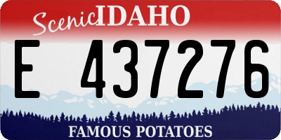 ID license plate E437276