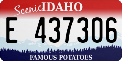 ID license plate E437306
