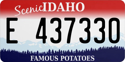ID license plate E437330
