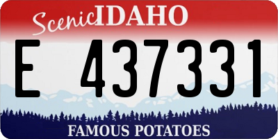 ID license plate E437331