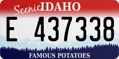ID license plate E437338