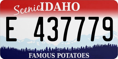 ID license plate E437779