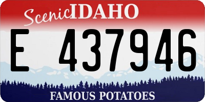 ID license plate E437946