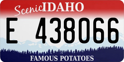 ID license plate E438066