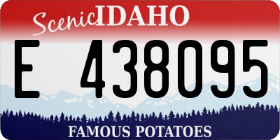 ID license plate E438095