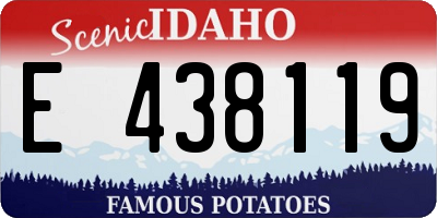 ID license plate E438119