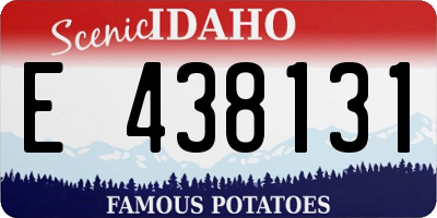 ID license plate E438131