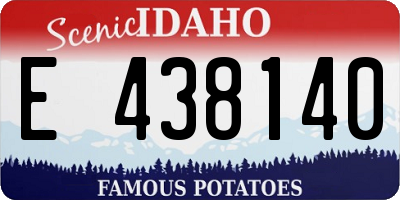 ID license plate E438140