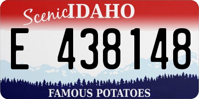 ID license plate E438148