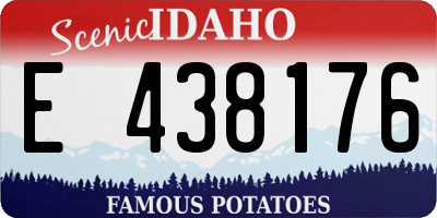 ID license plate E438176