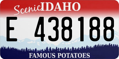 ID license plate E438188