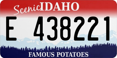 ID license plate E438221