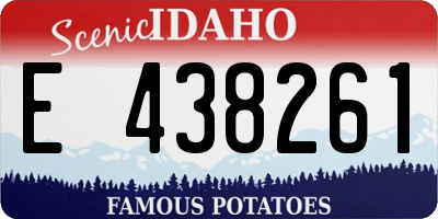 ID license plate E438261