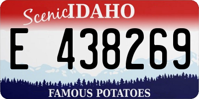 ID license plate E438269