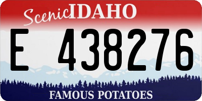 ID license plate E438276