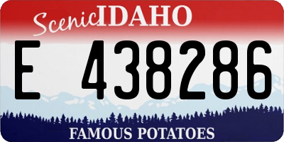 ID license plate E438286
