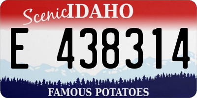 ID license plate E438314