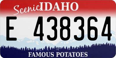 ID license plate E438364